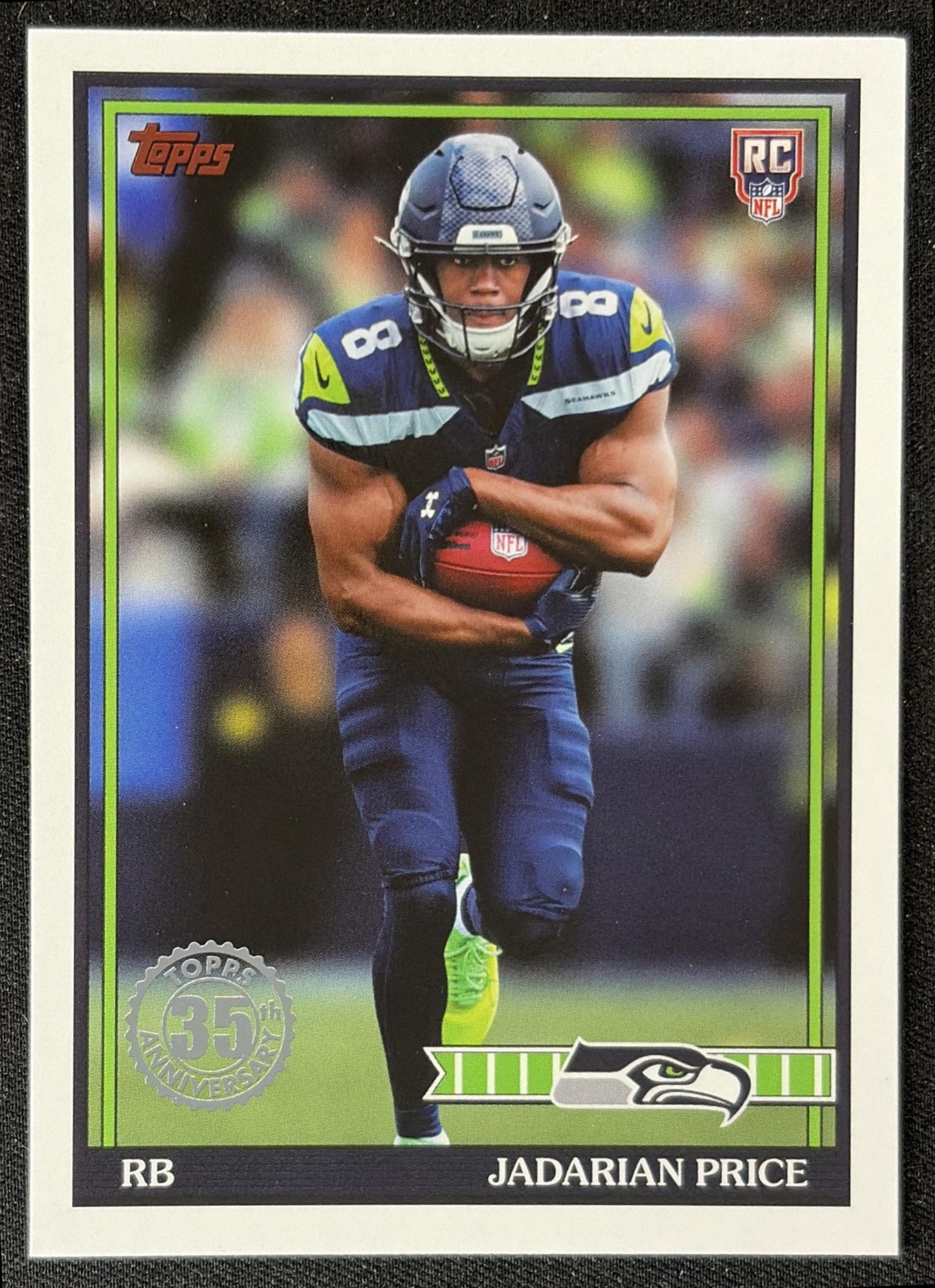 Jadarian Price 2026 Topps 1991 Rookie Seahawks front