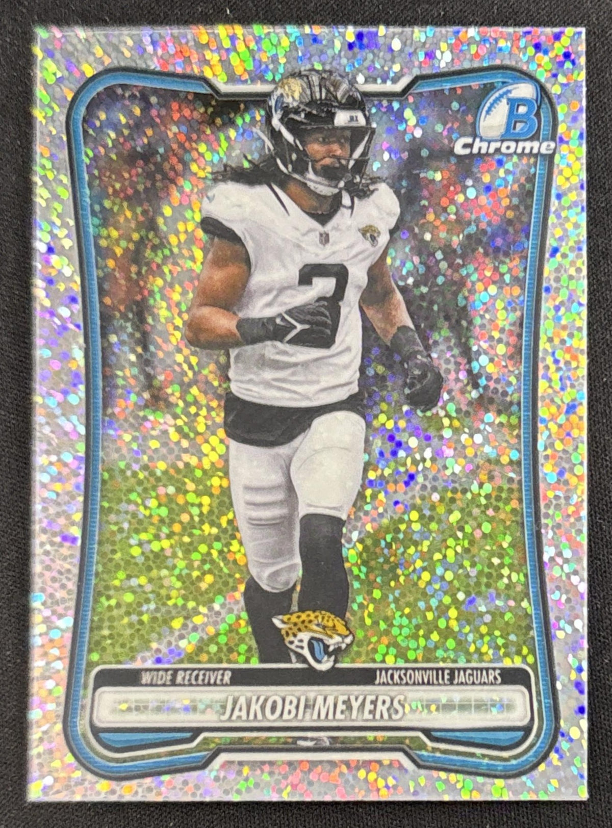 Jakobi Meyers 2026 Bowman Chrome NFL Speckle Refractor Jaguars