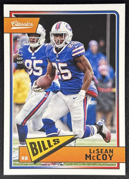 LeSean McCoy 2018 Panini Classics Red Back /299 Bills front