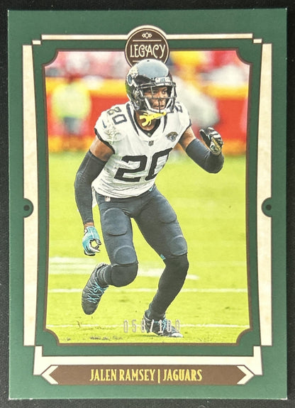 Jalen Ramsey 2019 Panini Legacy Green /100 Jaguars front