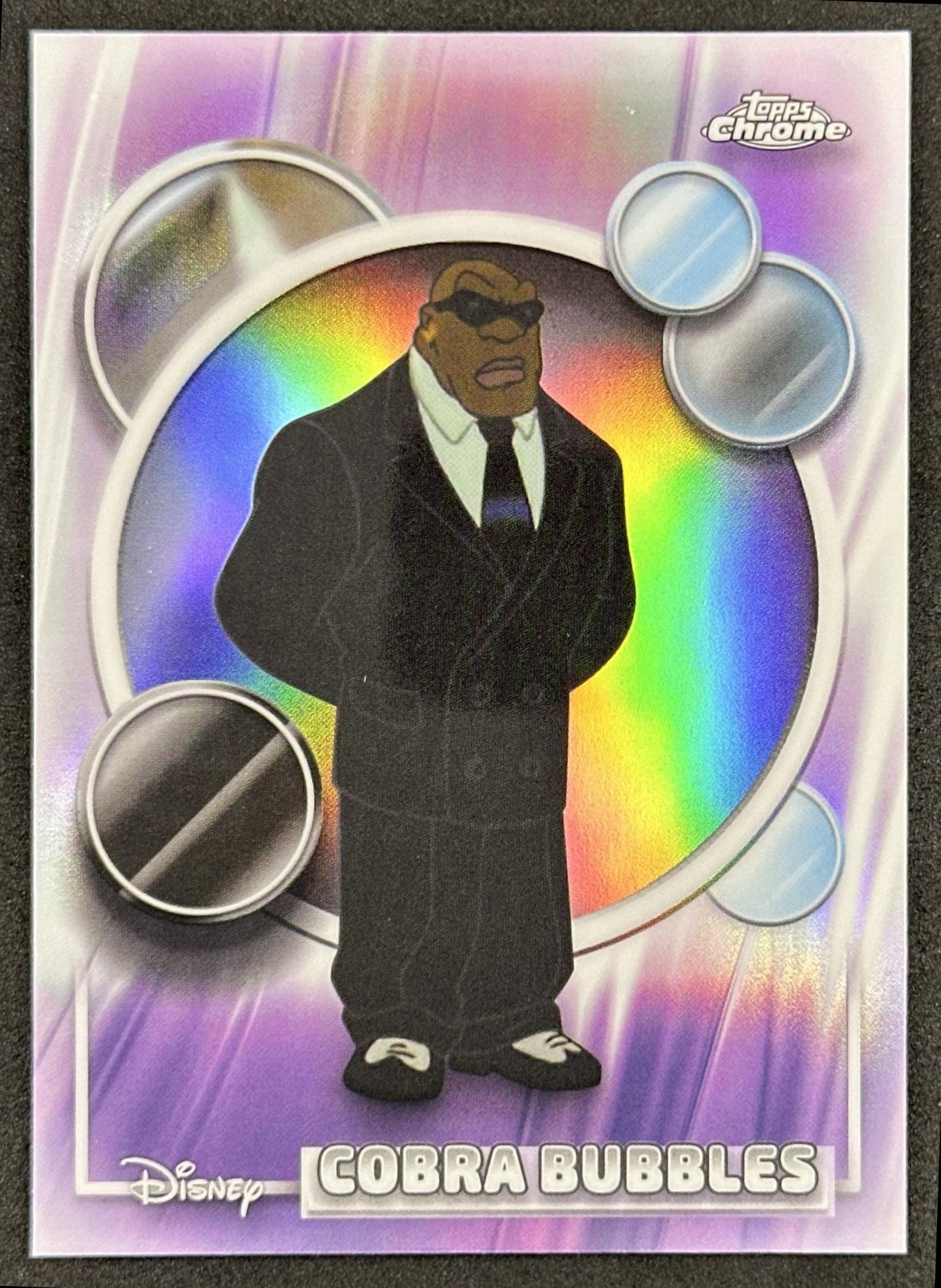 Cobra Bubbles 2026 Topps Chrome Disney Refractor Lilo & Stitch Front