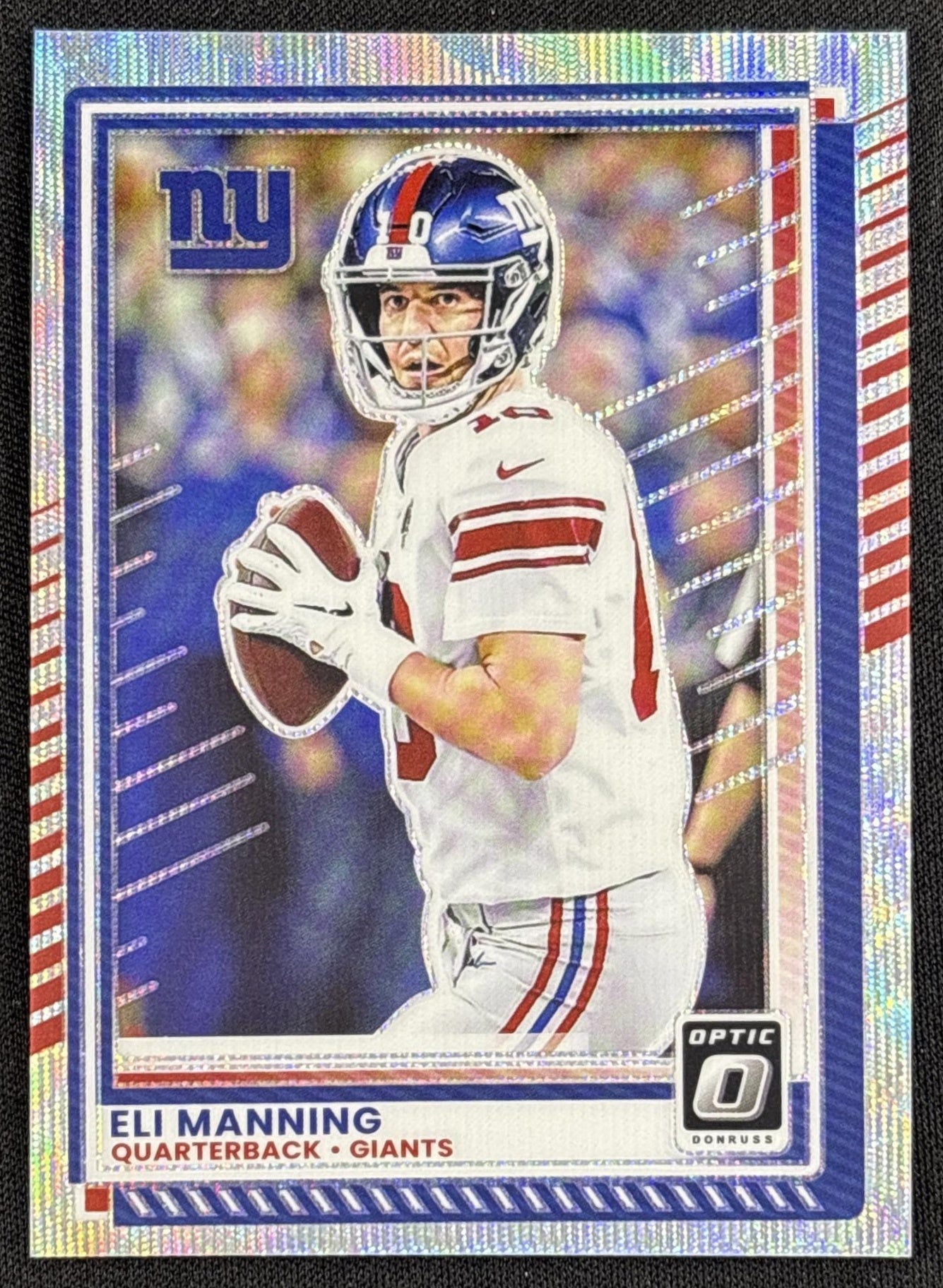 Eli Manning 2025 Panini Donruss Optic Wave Prizm /300 Giants