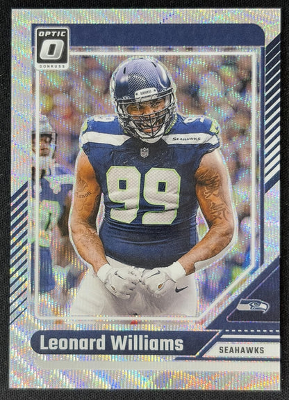 Leonard Williams 2024 Panini Donruss Optic Wave /300 Seahawks Sports Trading Cards