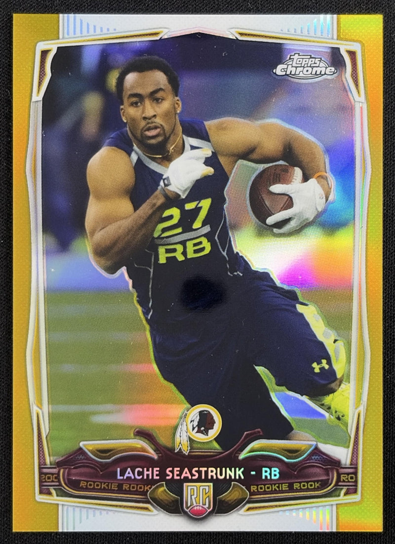 Lache Seastrunk 2014 Topps Chrome Gold Refractor /50 Redskins