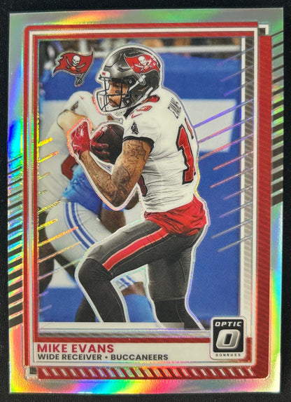 Mike Evans 2025 Donruss Optic Holo Prizm Buccaneers 49ers Sports Trading Card