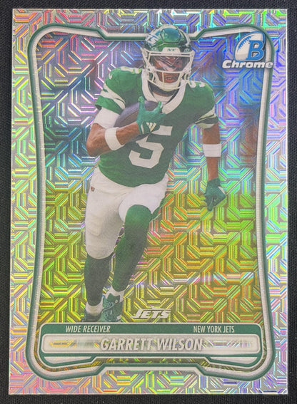 Garrett Wilson 2026 Bowman Chrome NFL Mojo Refractor Jets