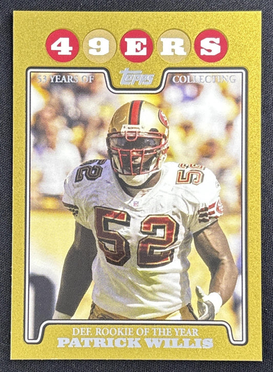 Patrick Willis 2008 Topps Gold /2008 49ers front