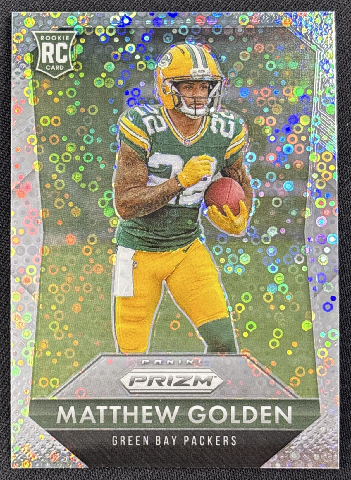 Matthew Golden 2025 Panini Prizm Rookie Flashback No Huddle Packers