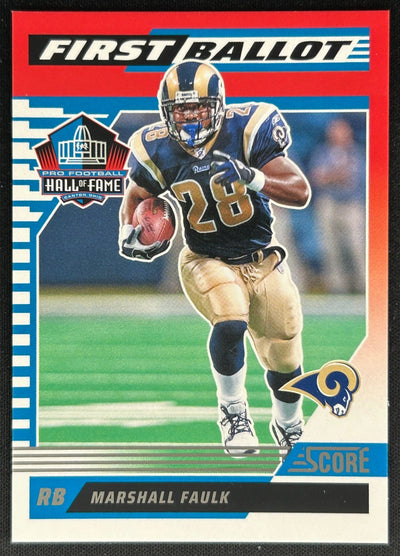 Marshall Faulk 2025 Score First Ballot Rams Sports Trading Cards