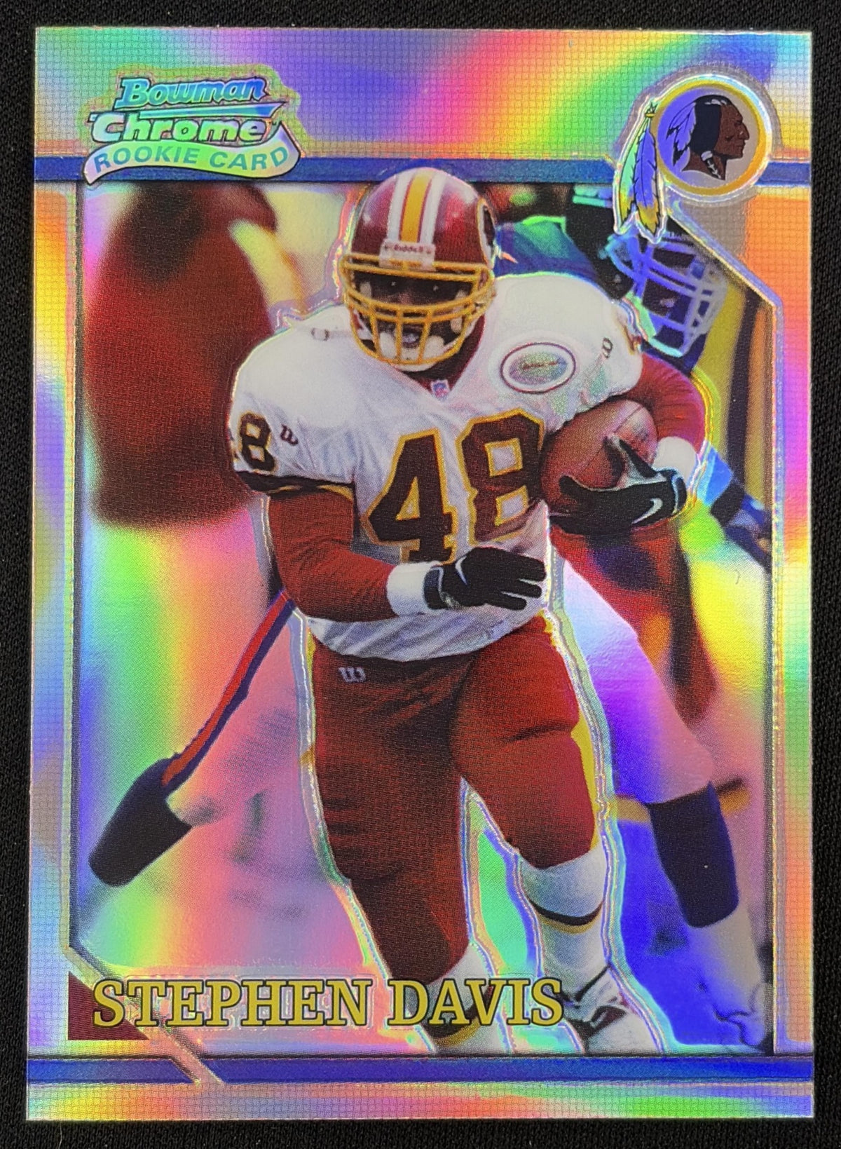 Stephen Davis 2001 Bowman Chrome 1996 Rookies Refractor Redskins
