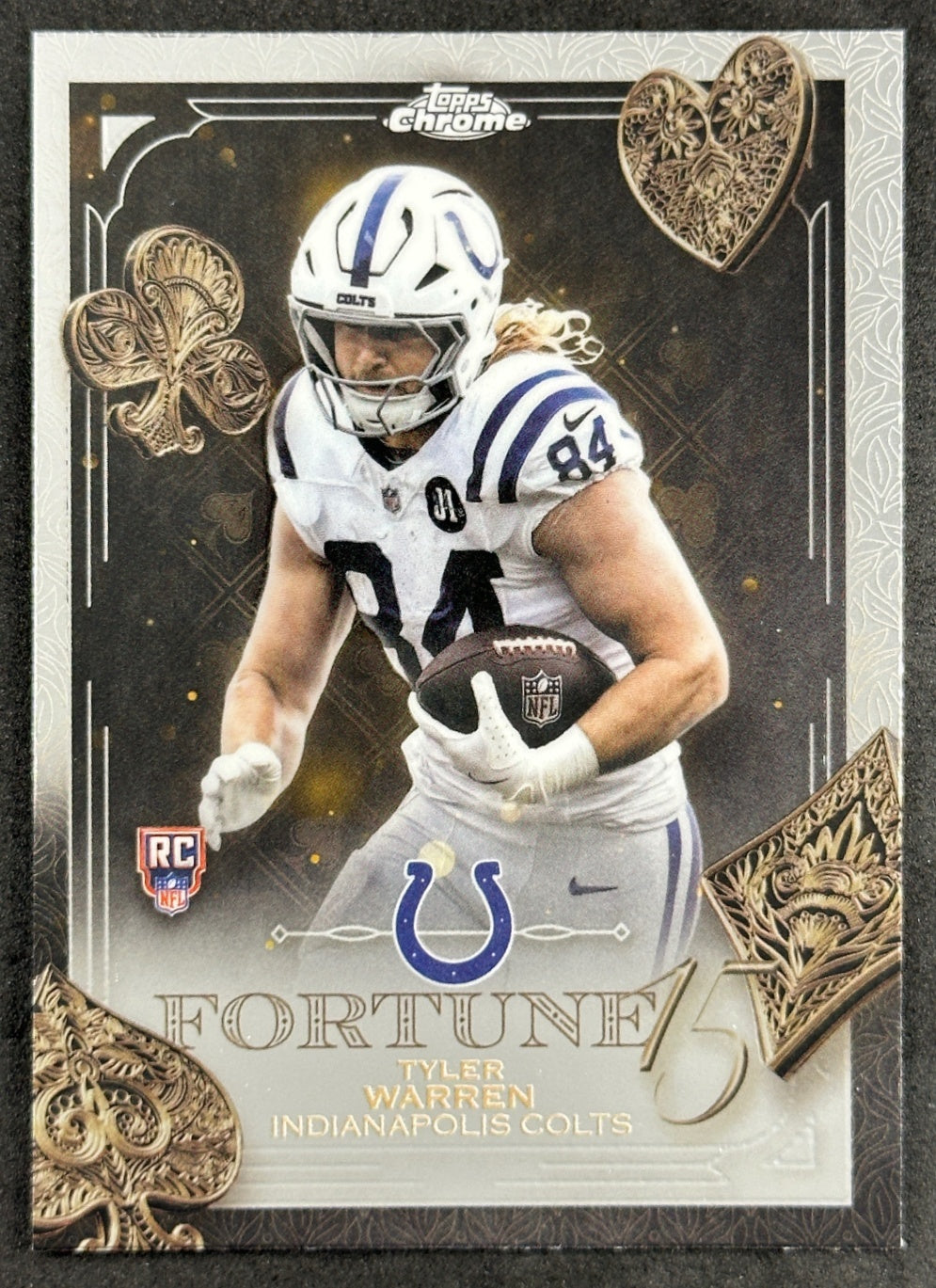 Tyler Warren 2025 Topps Chrome Fortune 15 Colts Sports Trading Cards