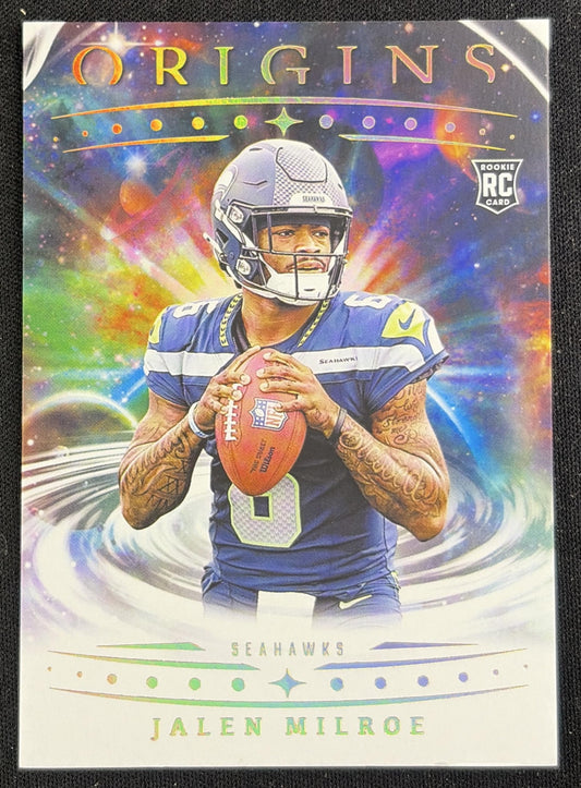 Jalen Milroe 2025 Panini Origins Rookie Seahawks