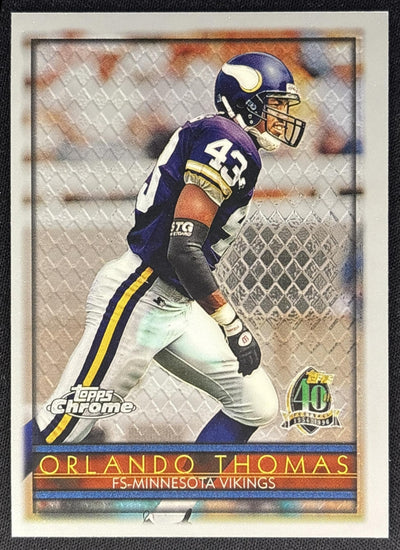 Orlando Thomas 1996 Topps Chrome Vikings Sports Trading Cards