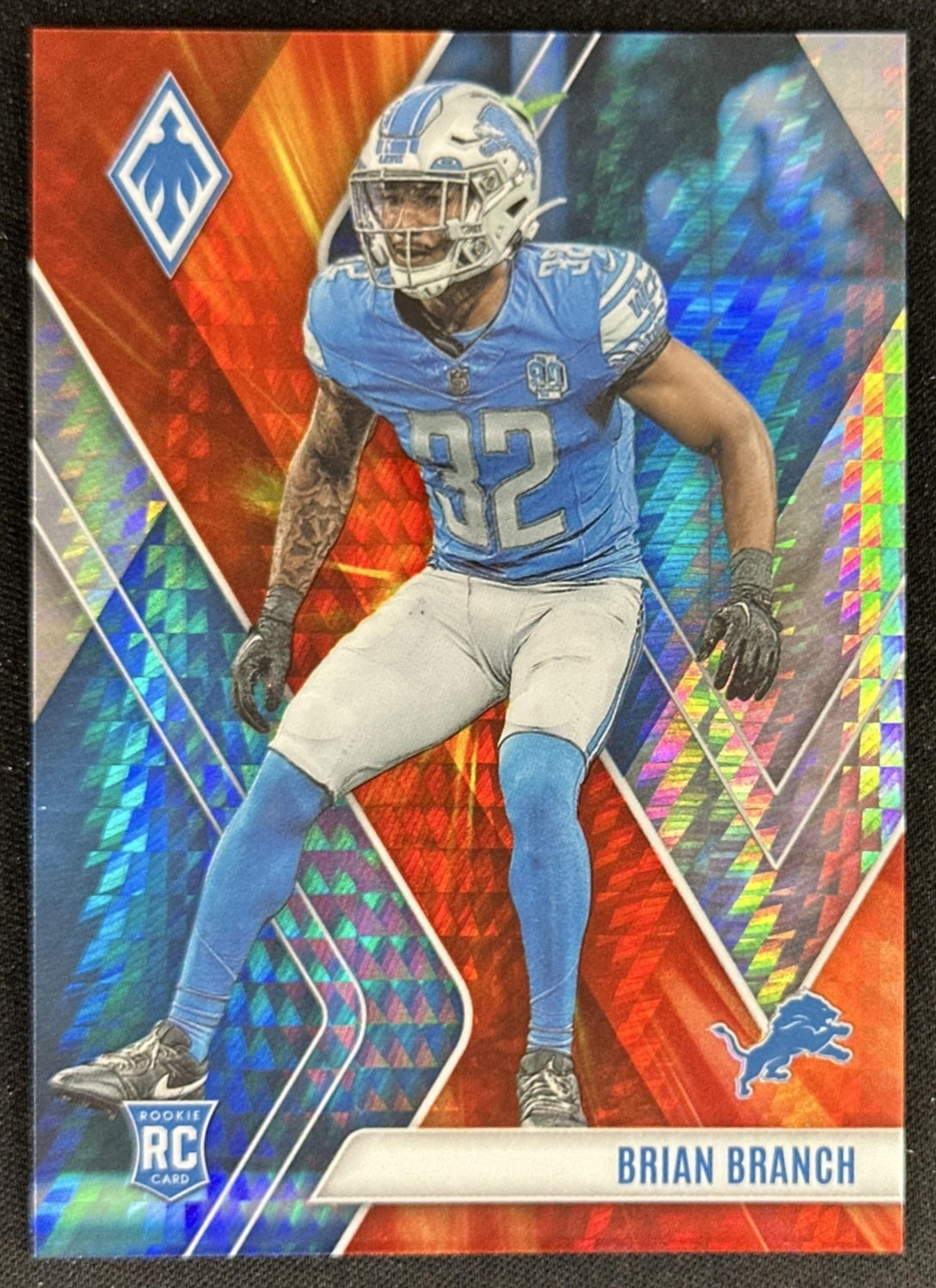 Brian Branch 2023 Panini Phoenix Fire Burst /340 Lions