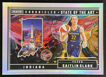 Caitlin Clark 2025 Panini Chronicled State of the Art Holo Fever 86