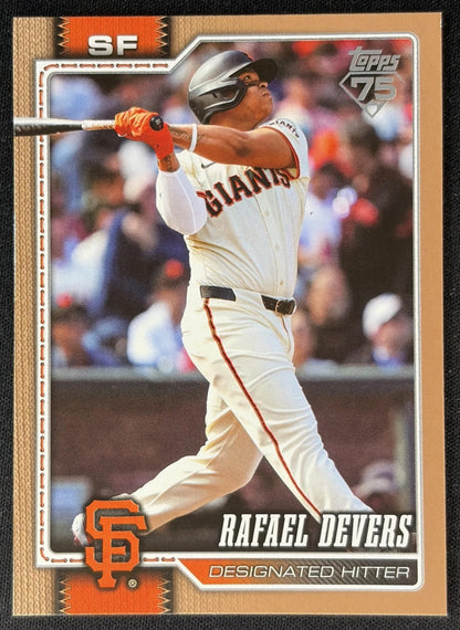 Rafael Devers 2026 Topps Series 1 Gold /2026 Giants front