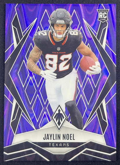 Jaylin Noel 2025 Panini Phoenix Purple Seismic Prizm /49 Texans Houston Texans