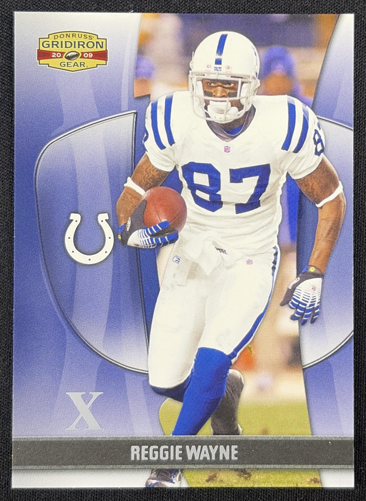 Reggie Wayne 2009 Panini Donruss Gridiron Gear Silver X's /250 Colts