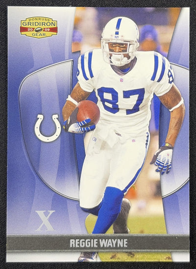 Reggie Wayne 2009 Panini Donruss Gridiron Gear Silver X's /250 Colts