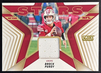 Brock Purdy 2025 Panini Score Stars of the NFL Jersey 49ers front