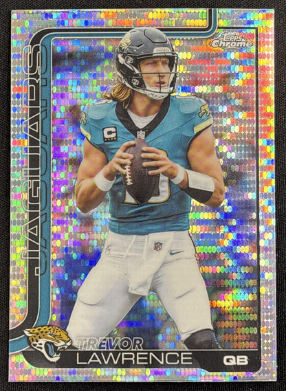 Trevor Lawrence 2025 Topps Chrome Pulsar Refractor Jaguars Jacksonville Jaguars