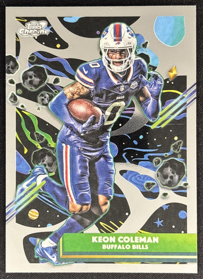 Keon Coleman 2025 Topps Cosmic Chrome Bills Sports Trading Cards