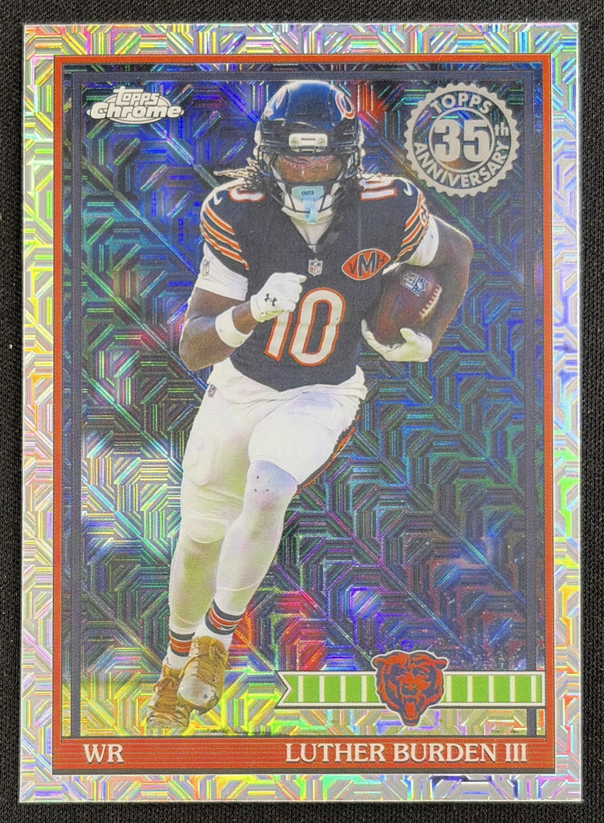 Luther Burden III 2026 Topps 1991 Chrome Mojo Refractor Bears