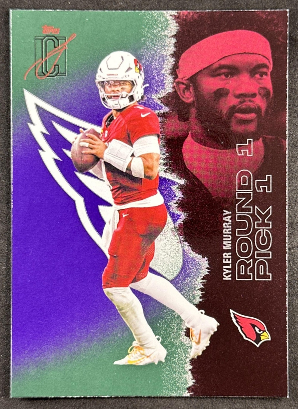 Kyler Murray 2025 Topps Signature Class Veteran Green & Purple Foil Cardinals