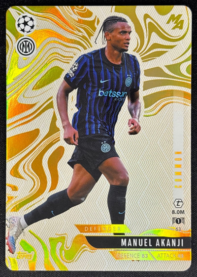 Manuel Akanji 2025 Topps Match Attax Madness UEFA Champions League Common Milano Sports Trading Cards