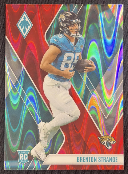 Brenton Strange 2023 Panini Phoenix Red Seismic /199 Jaguars