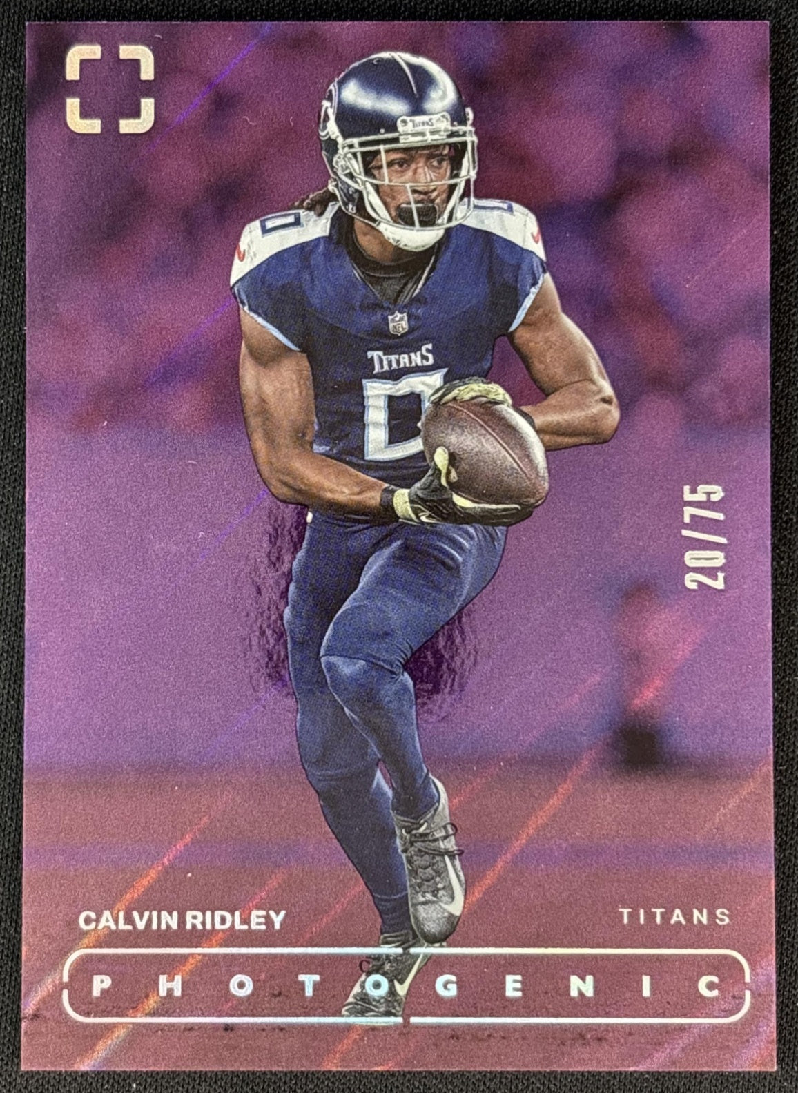 Calvin Ridley 2024 Panini Photogenic Purple /75 Titans front
