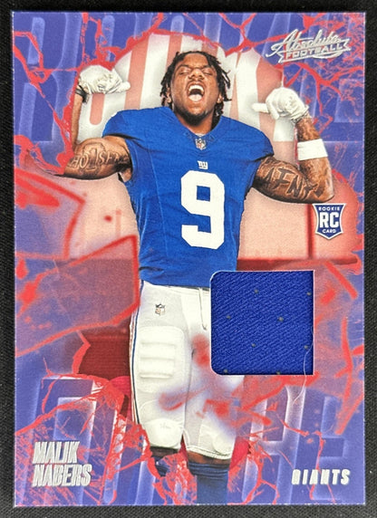 Malik Nabers 2024 Panini Absolute Rookie Force