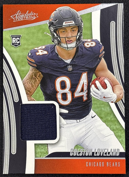 Colston Loveland 2025 Panini Absolute Rookie Materials Bears