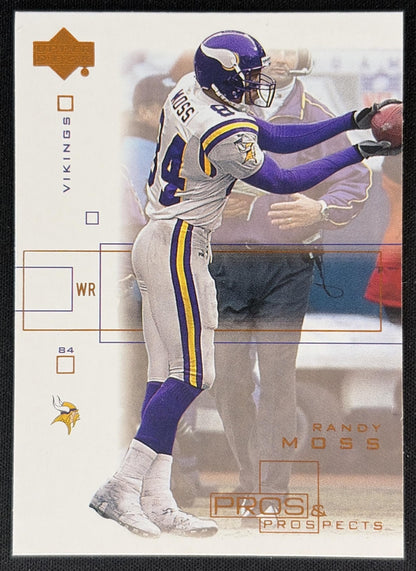 Randy Moss 2001 Upper Deck Pros & Prospects Vikings