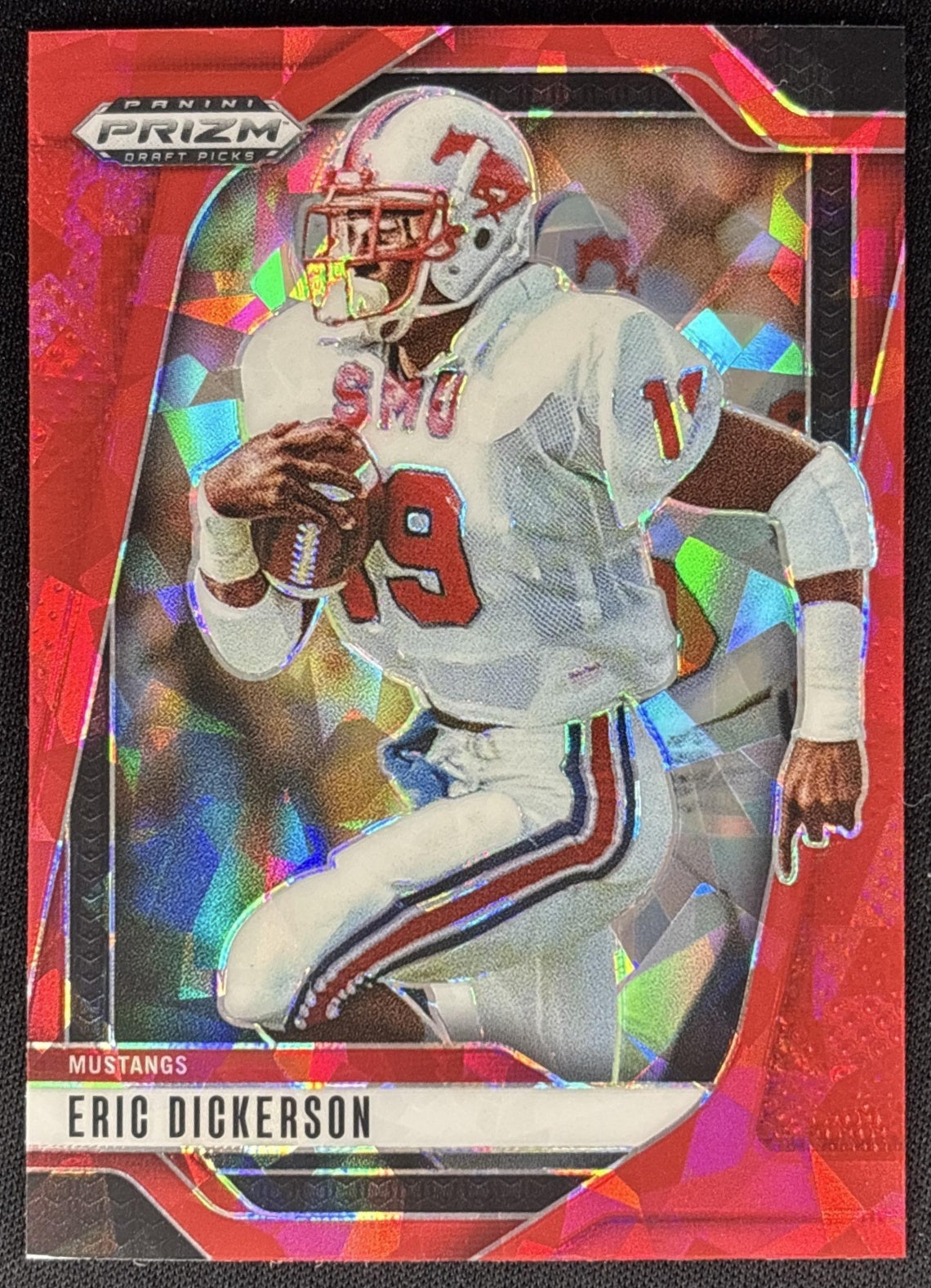 Eric Dickerson 2025 Panini Prizm Draft Picks Red Ice Mustangs Rams Sports Trading Cards