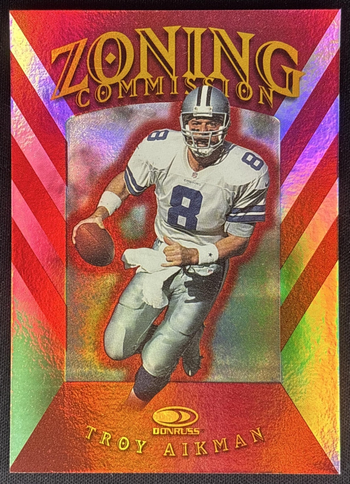 Troy Aikman 1997 Donruss Zoning Commission /5000 Cowboys Sports Trading Card