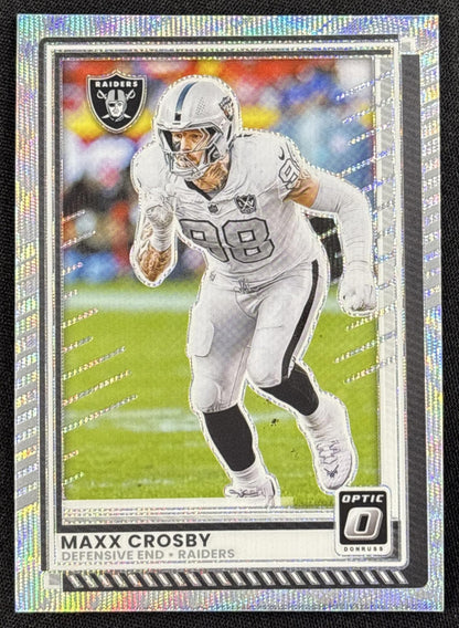 Maxx Crosby 2025 Panini Donruss Optic Wave Prizm /300 Raiders