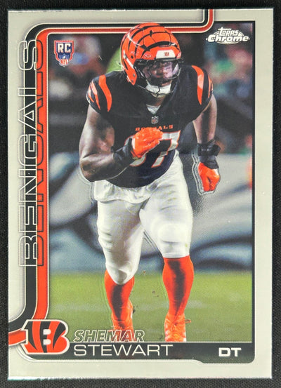 Shemar Stewart 2025 Topps Chrome Rookie Bengals Sports Trading Cards