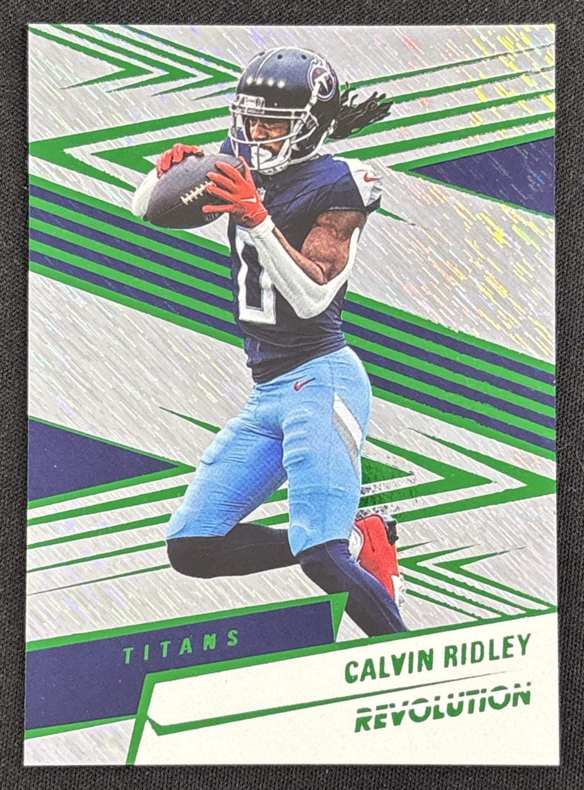Calvin Ridley 2025 Panini Revolution Green Storm /699 Titans