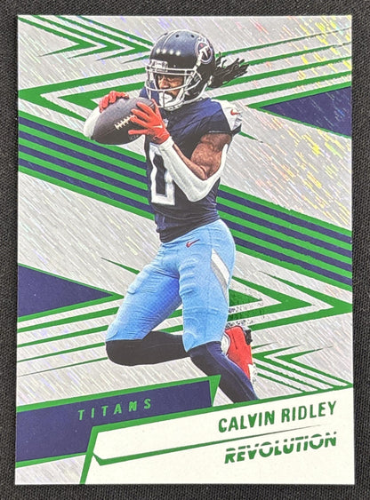 Calvin Ridley 2025 Panini Revolution Green Storm /699 Titans
