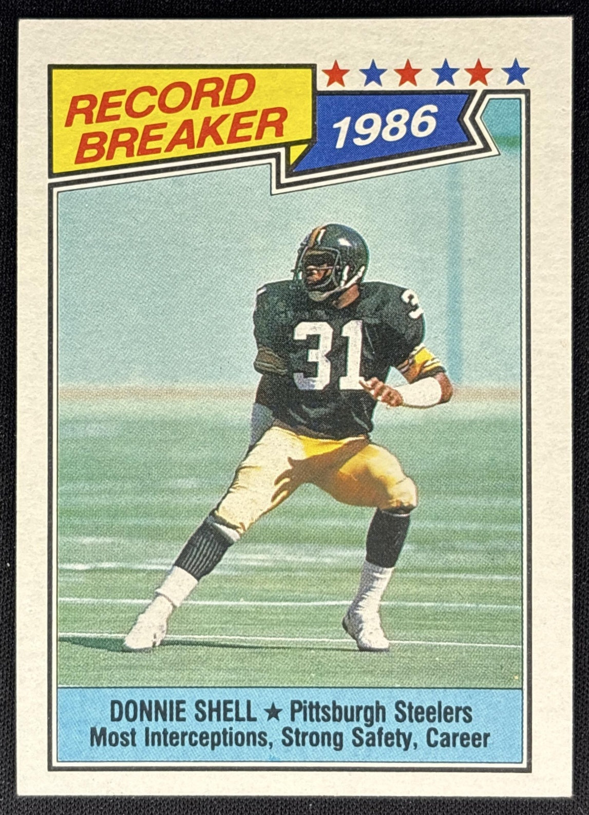 Donnie Shell 1987 Topps Steelers - Front