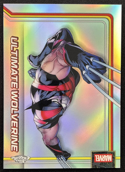 Ultimate Wolverine 2026 Topps Chrome Marvel Comics Refractor front