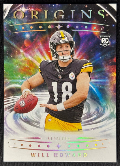 Will Howard 2025 Origins Rookie Steelers Sports Trading Card