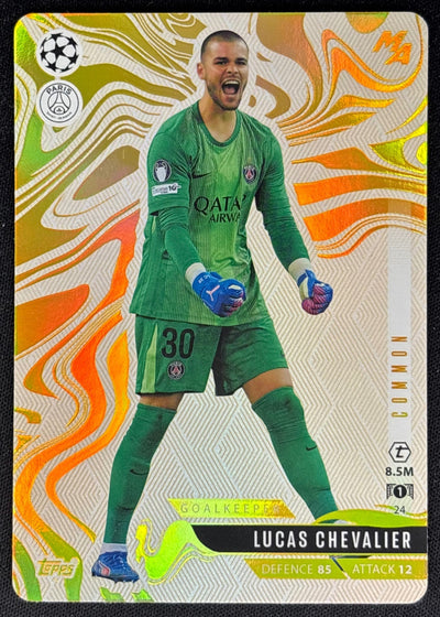 Lucas Chevalier 2025 Topps Match Attax Madness UEFA Champions League Common PSG Sports Trading Cards
