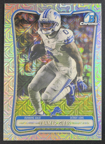 Jahmyr Gibbs 2026 Bowman Chrome NFL Mojo Refractor Lions