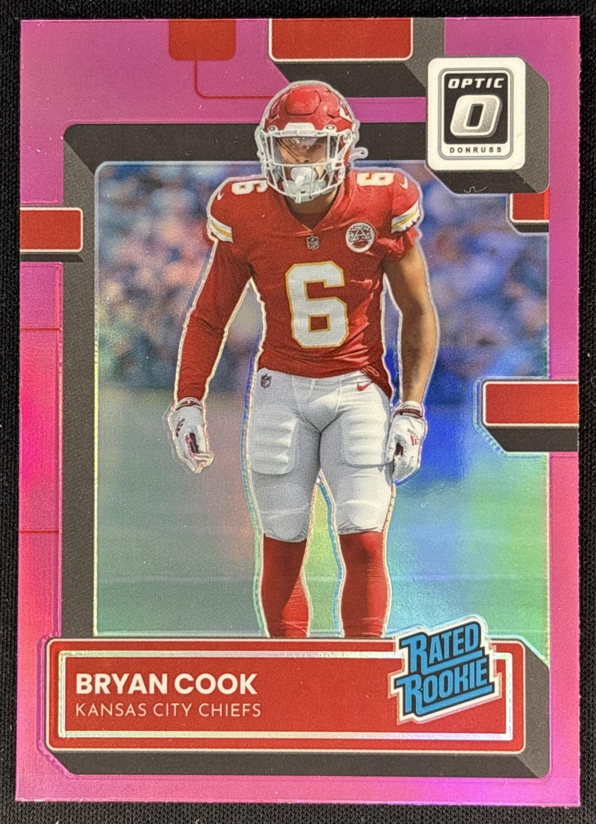 Bryan Cook 2022 Panini Donruss Optic Pink Chiefs