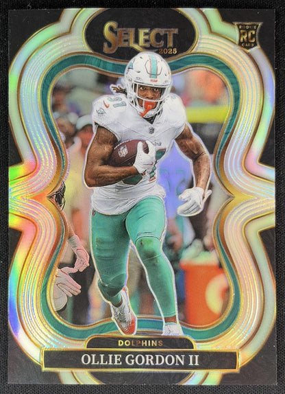 Ollie Gordon II 2025 Panini Select Suite Level Silver Prizm Dolphins Sports Trading Cards