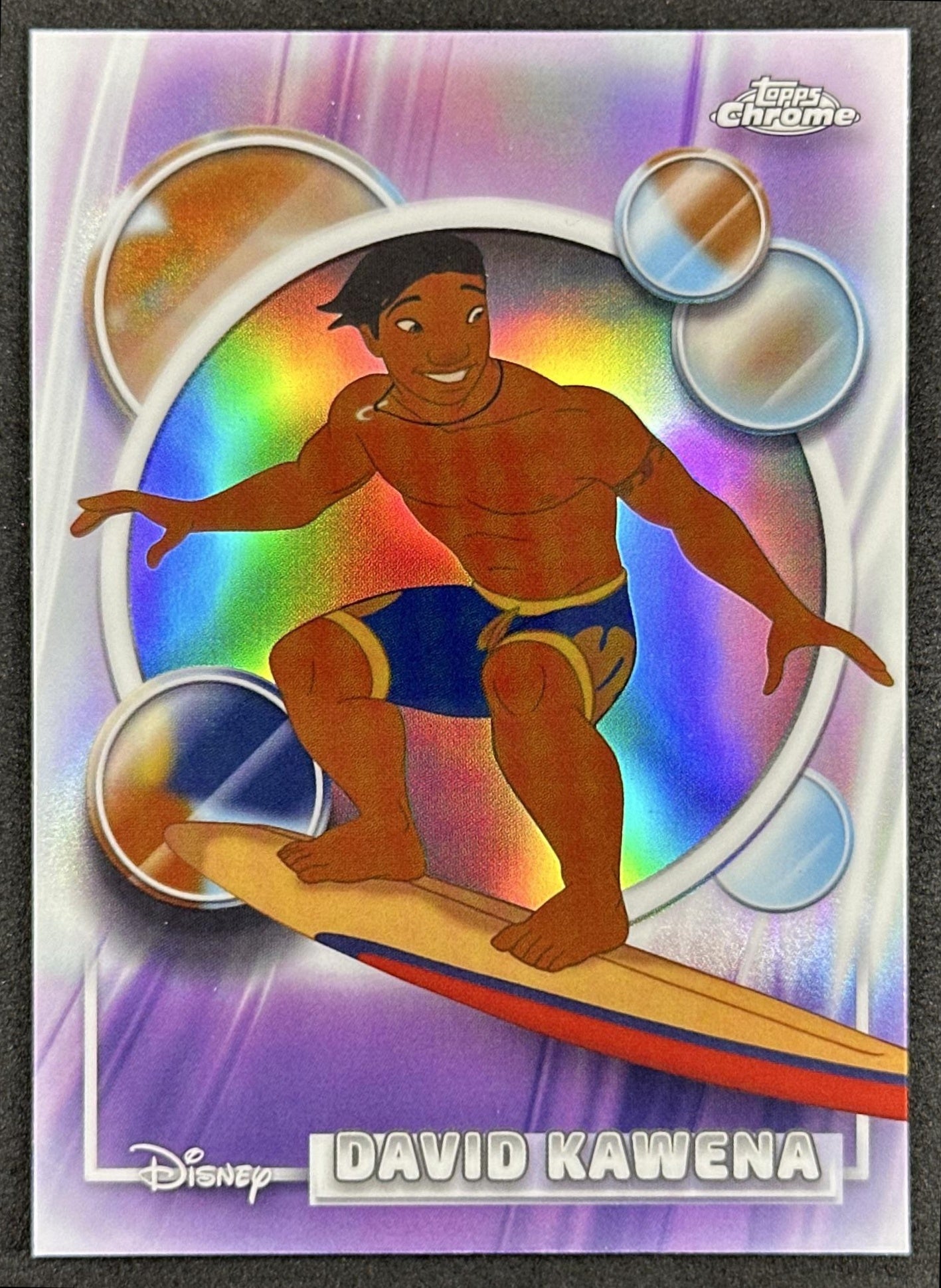 David Kawena 2026 Topps Chrome Disney Refractor Lilo & Stitch Front