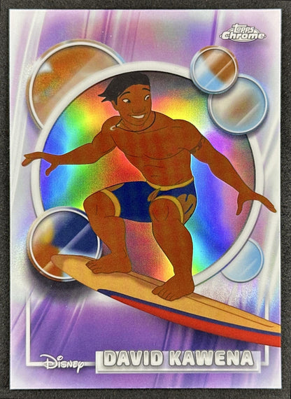 David Kawena 2026 Topps Chrome Disney Refractor Lilo & Stitch Front