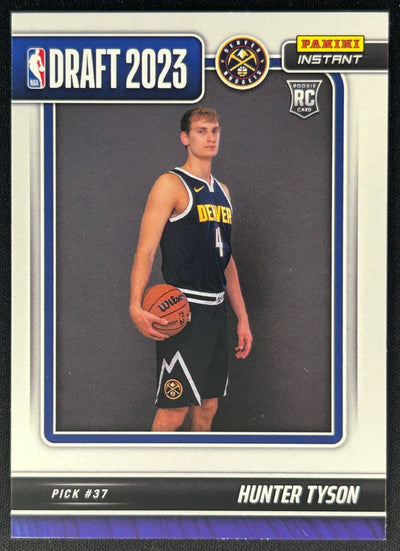 Hunter Tyson 2023 Panini Instant NBA Draft Night Nuggets Sports Trading Cards